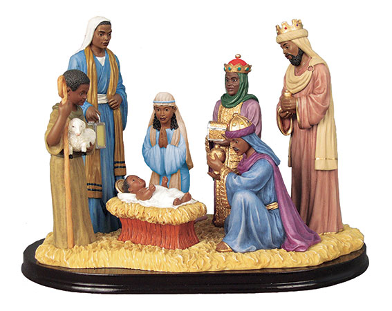 African Nativity Set loose