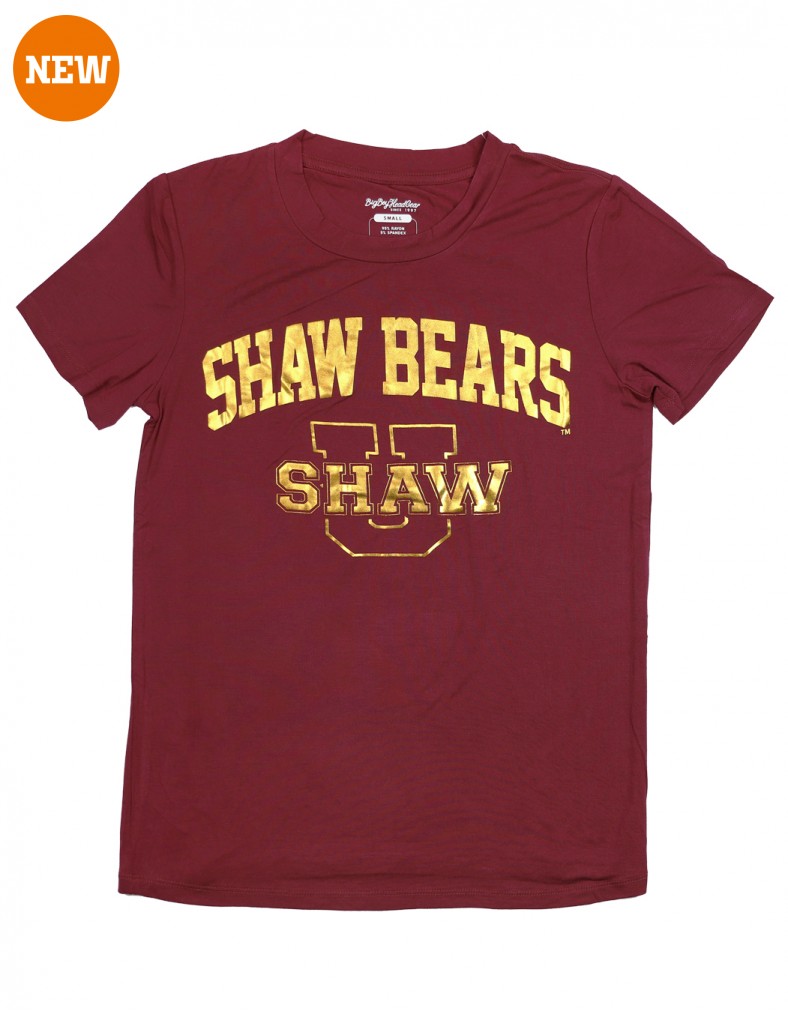Shaw University Foil T shirt