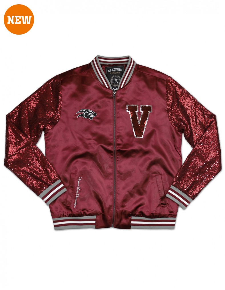 Virginia Union University Sequins Satin Jacket