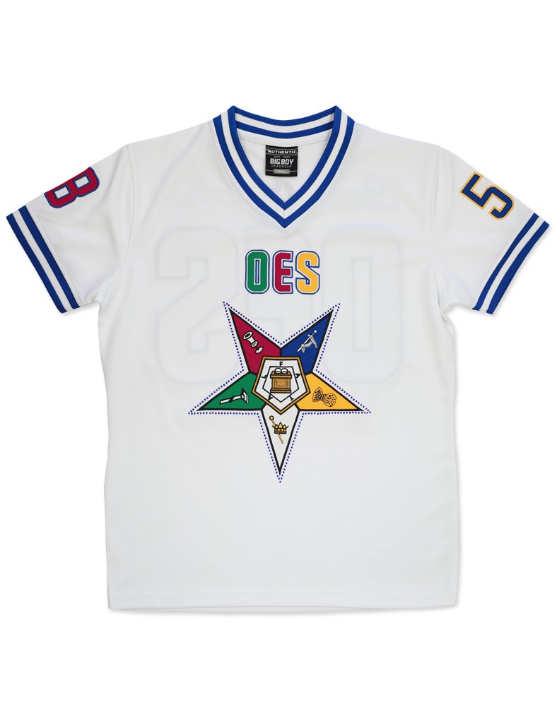 Order of the Eastern Star apparel Football Jersey White