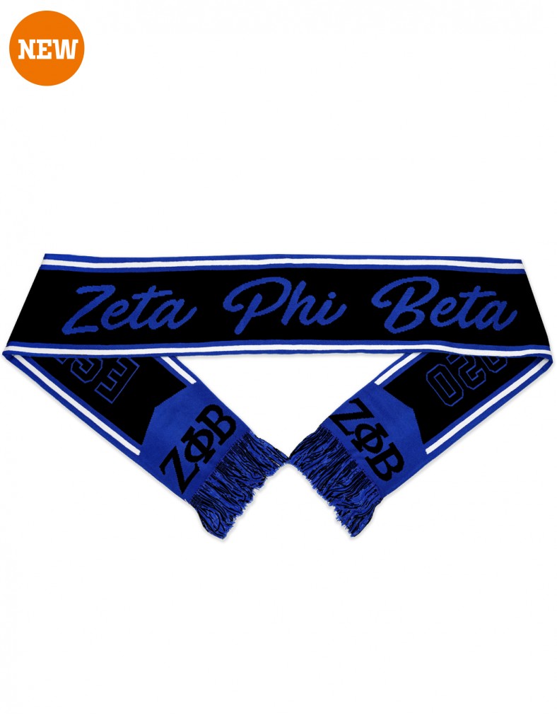 Zeta Phi Beta scarf black