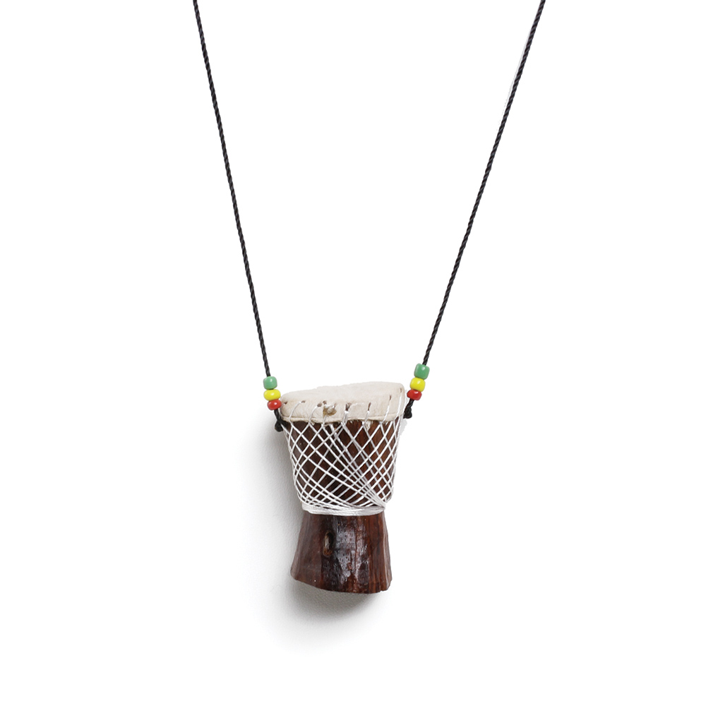 African Djembe Drum Necklace: Large