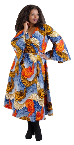 2 piece African Wrap Dress