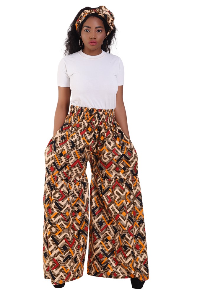 African Palazoo Pants Wax Prints