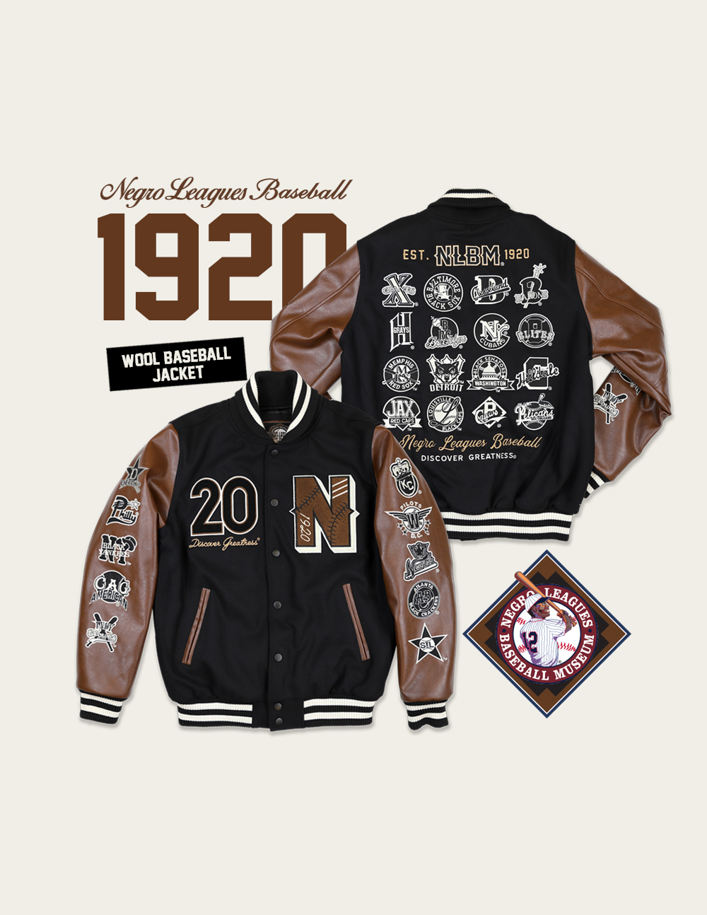 Negro League Baseball Wool Jacket