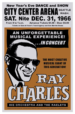 Ray Charles; Seattle; New Year's Eve; 1966