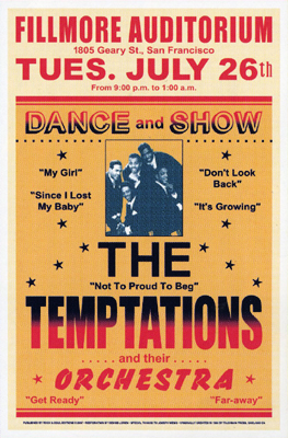 The Temptations; Fillmore; 1966