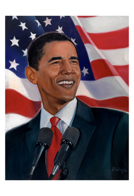 Obama; American Flag