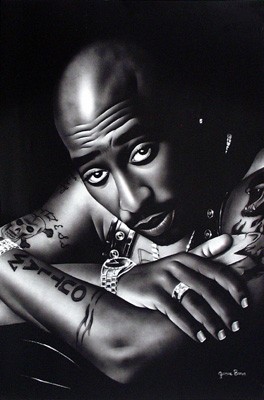 Tupac (B&W)