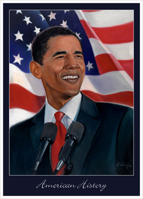 Obama; American Flag
