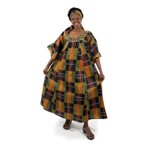 Kente Umbrella Dress #3 - Free-Size