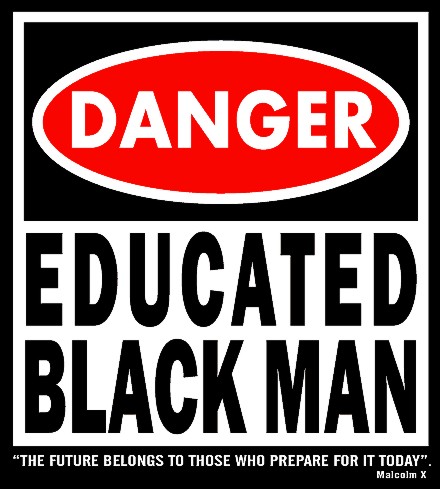 T Shirt-Danger Educated Black Man