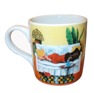 Annie Lee Mugs-Steepin N Sleepin coffe mug