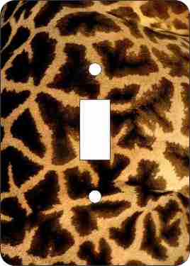 Giraffe Print Switch Plate