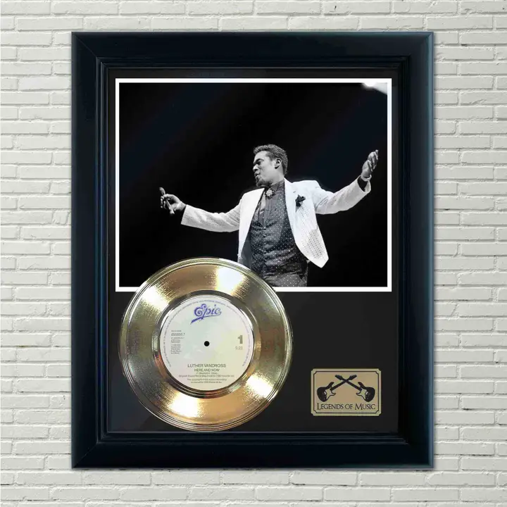 Luther Vandross "Here and Now" Framed Record Display