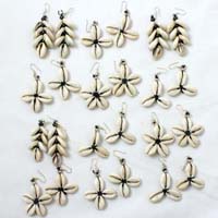 Set Of 12 Assorted Cowrie Shell Earrings