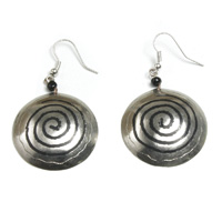 Silver Tuareg Spiral Earrings