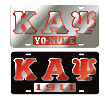 Kappa Alpha Psi license plate Founder Call Insert