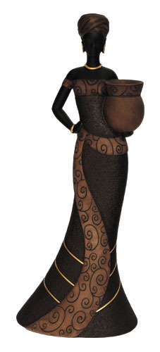 African Woman 2 in purple