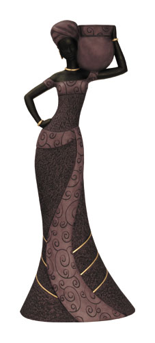 Taper Candlestick, Woman1 in coffee