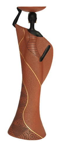 Tribal woman in brown