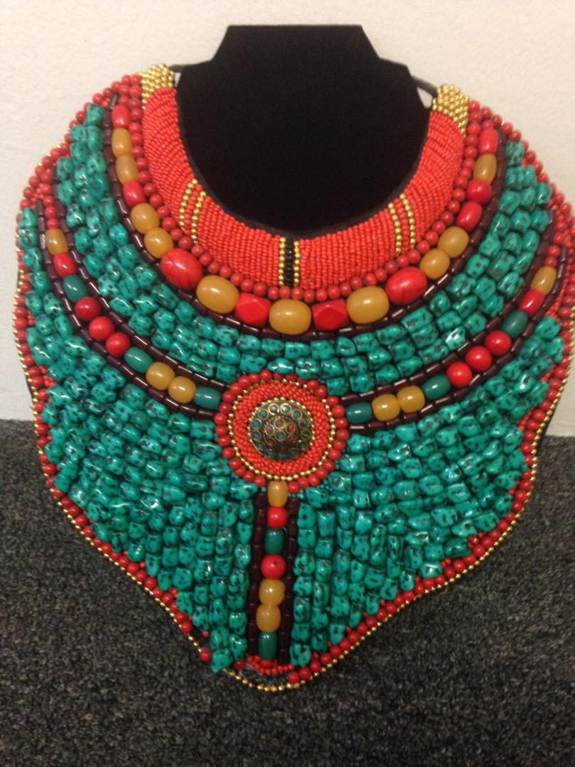 African Nubian Queen Cowrie Choker 2