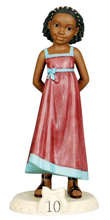 Black Birthday Girl-Age 10