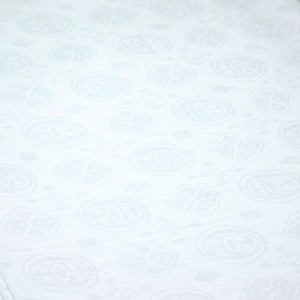 African Brocade Fabric 30 Yards : White