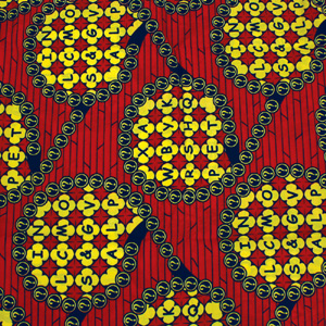 Letters & Riddles Fabric: Red