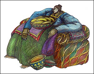Charles Bibbs Giclee-Big Mamas Chair-RETIRED