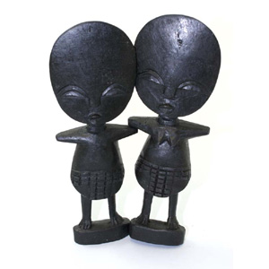 Set Of 2 Ashanti Fertility Idols 8 inches