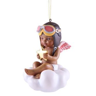 THOMAS BLACKSHEAR CHRISTMAS ORNAMENT - CATCH A BLESSING GIR