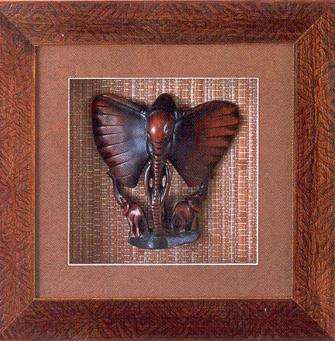 Shadow Box with elepant mask-5033