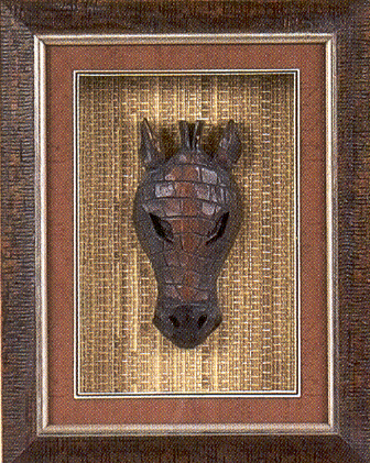Shadow Box with giraffe mask-5037