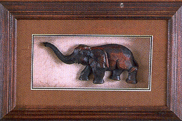 Shadow Box with elephant inside-6239