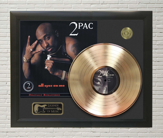 2Pac – All Eyez On Me Framed Gold Lp Record Display