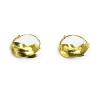 Medium Fula Gold Earrings - 1"