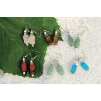Set of 6 Agate Earrings from Mali