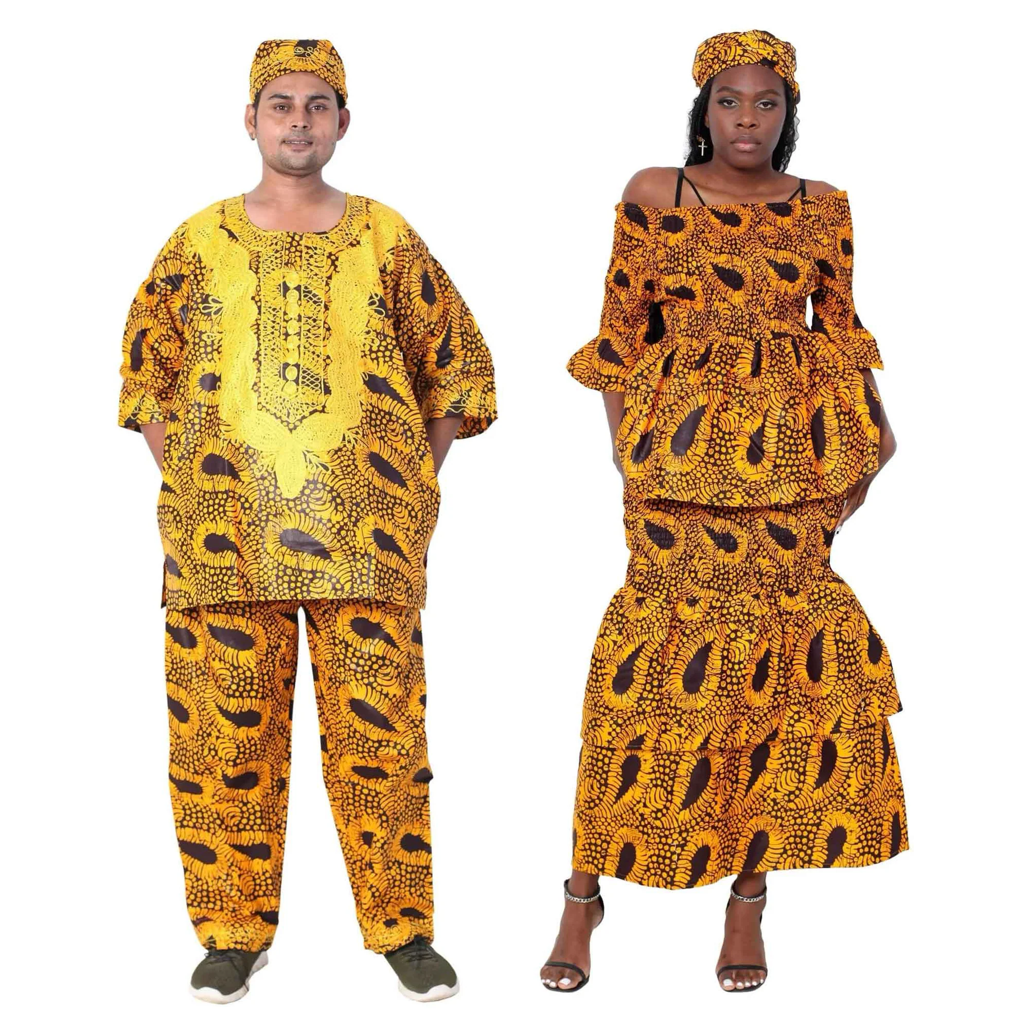 African Clothing Matching Couple Set