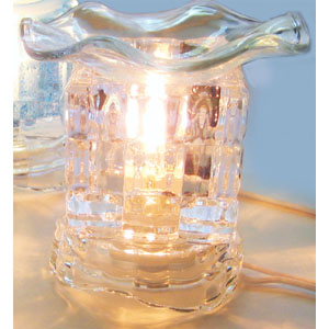 Electric Glass Oil Burner : Clear